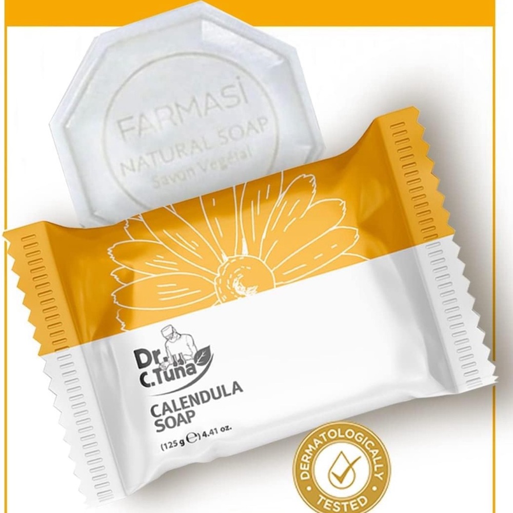 Farmasi Dr. C. Tuna Calendula Soap - White and Orange